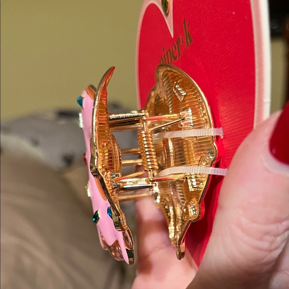 New Piper K Pink Donut Heart Hair Clip - Picture 4 of 5